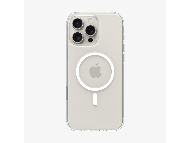 Dėklas Spigen Thin Fit T Magsafe, Skaidrus Baltas - Iphone 16 Pro