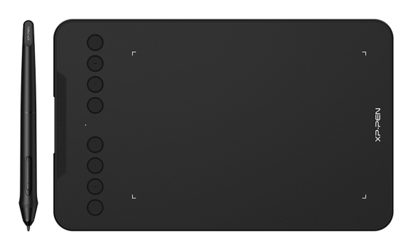 XPPen Deco mini7 V2 Drawing Pad, Ledningsført, 5080 lpi, 177,8 x 111,1 mm, USB, 1 cm, Sort