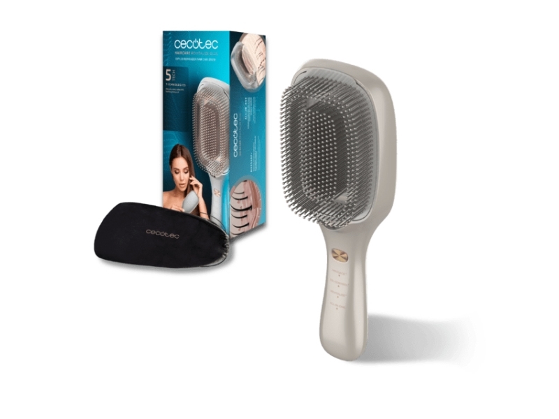 Cecotec Haircare Revitalize Champagne, Voksen, Paddle Hårbørste, Champagne, Monokromatisk, 1 Stk