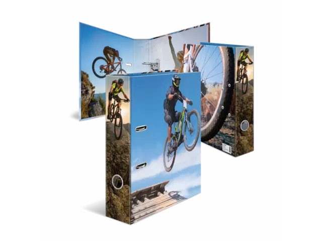 Herma Motiv-Ordner A4 Mountain Bike, A4, Karton, Mehrfarbig, 7 Cm, Leiter, 1 Stück(E)