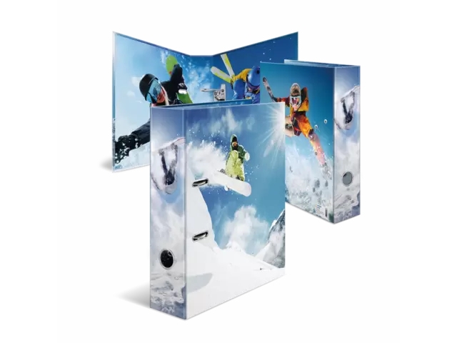 Herma Motiv-Ordner A4 Winter Sports, A4, Karton, Mehrfarbig, 7 Cm, Leiter, 1 Stück(E)