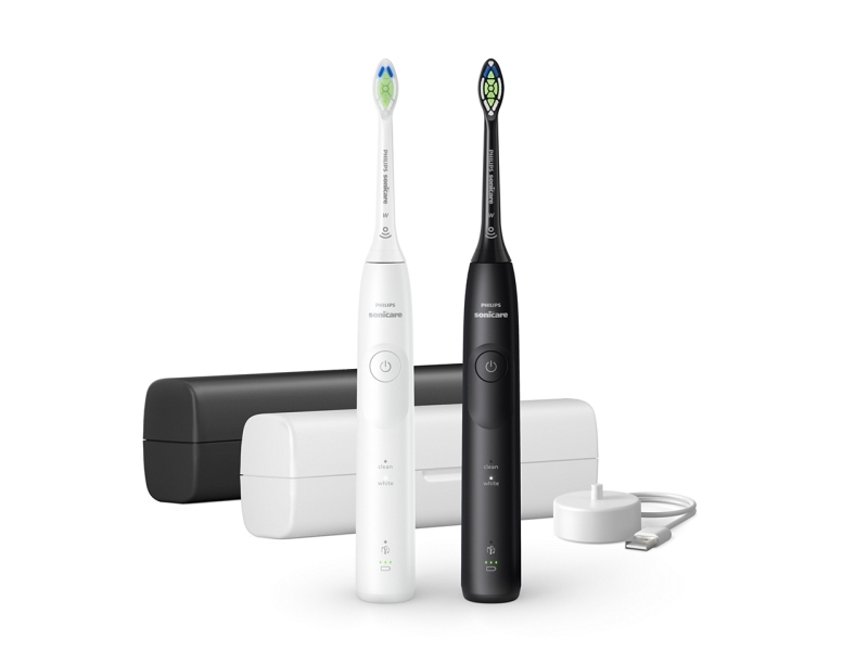 Philips Sonicare 5500 HX7119/02 tandborste, 2 st. Svart/vit | N - A | GameStuff