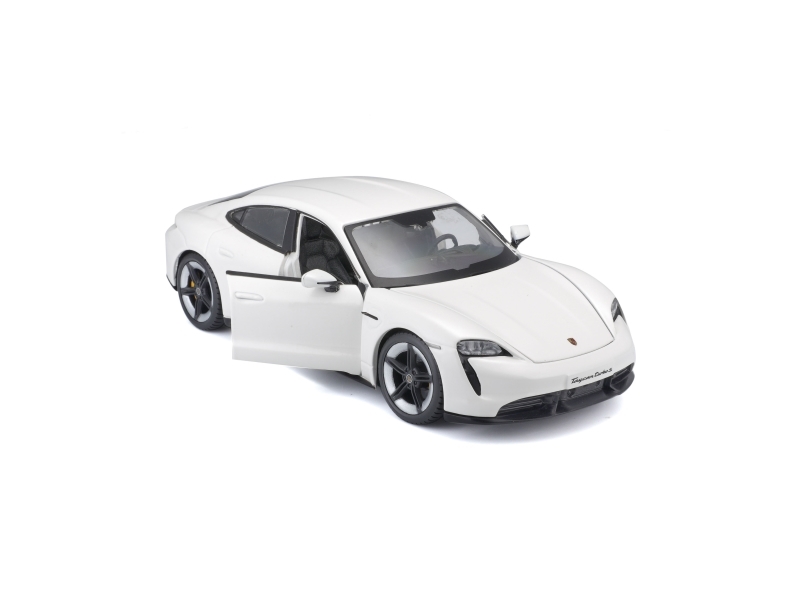 Bburago Porsche Taycan Turbo S 1:24, Bybil Model, Formonterede, 1:24, Porsche Taycan Turbo S, Ethvert Køn, Metal, Plast
