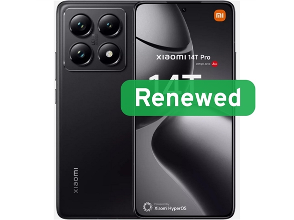 Xiaomi Renewed Grade A++ Xiaomi 14T Pro Titan Black 6.67 " Amoled 512 Gb 5G Android Xiaomi14tpro512titanblacka++ (4770070883105)