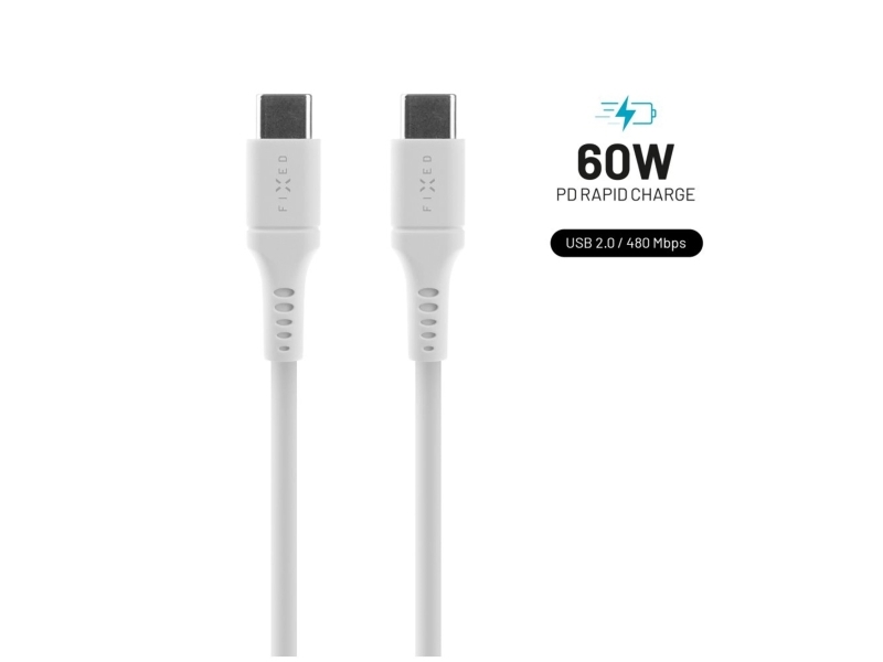 Feste Usb-C/Usb-C Und Pd-Unterstützung, 0,5 M, Usb 2.0, 60 W, Weiß