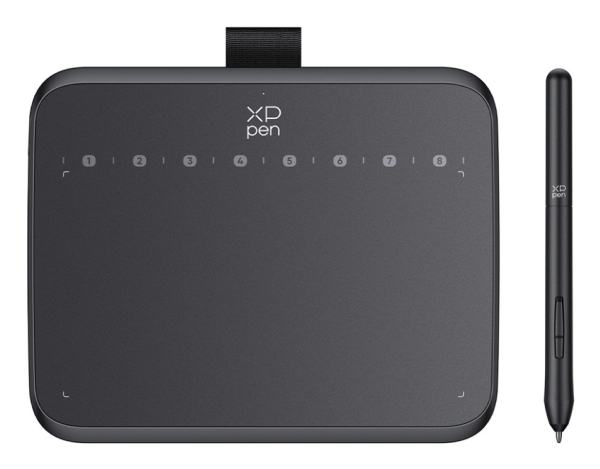 XPPen Deco 640 Drawing Pad, Kabel & trådløs, 5080 lpi, 160 x 90 mm, USB, Kuglepen, 1920 x 1080 pixel