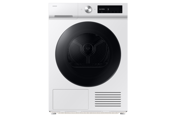 Samsung Dv90db7845gw, Freistehend, Frontlader, Wärmepumpe, Weiß, Drehregler, Berührung, Links