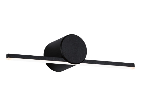 SAVA LED seinävalaisin peilin yläpuolelle 4.2W 250lm 3000K 300mm IP44 230V musta / metallia