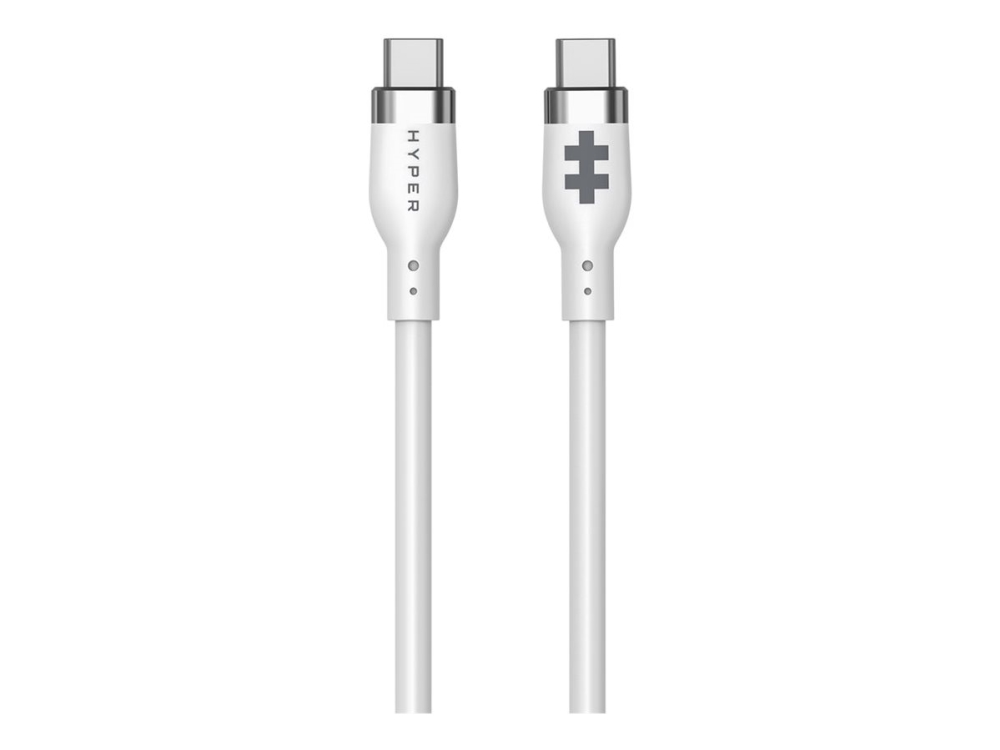 Hyperjuice - Usb-Kabel - Usb-C (Han) Til Usb-C (Han) - Usb 2.0 - 1.5 M - Usb Power Delivery (60W), Forlænget Strømrækkevidde (Epr) - Hvid