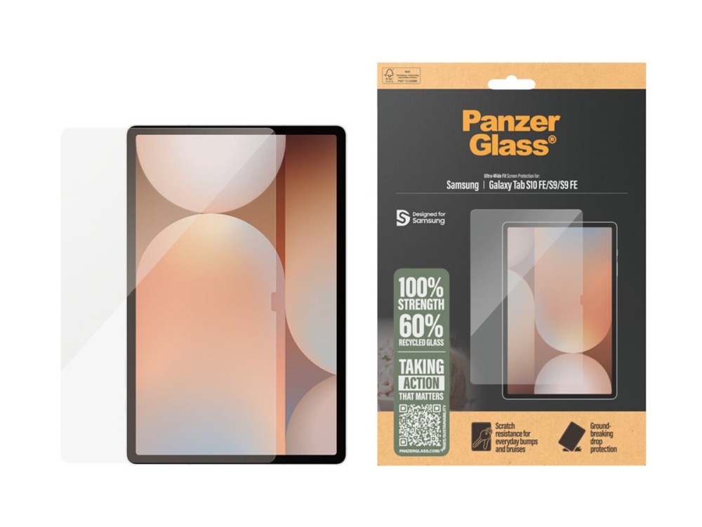 Panzer Glass Grūdintas Stiklas Panzerglass Ultra-Wide Fit Do Samsung Galaxy Tab S10 Fe/S9/S9 Fe