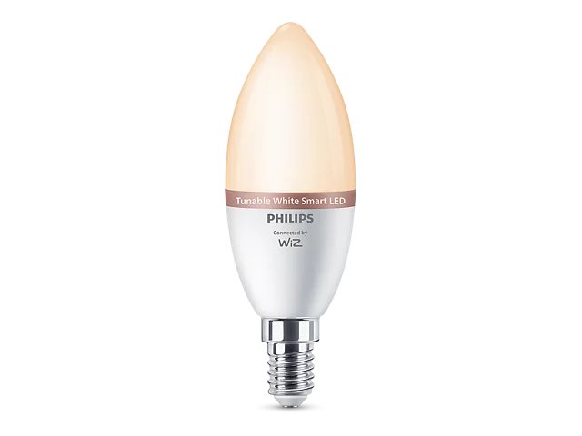 Philips Kerze 40 W C37 E14 X3, Intelligentes Leuchtmittel, Wi-Fi/Bluetooth, Weiß, Led, E14, C37