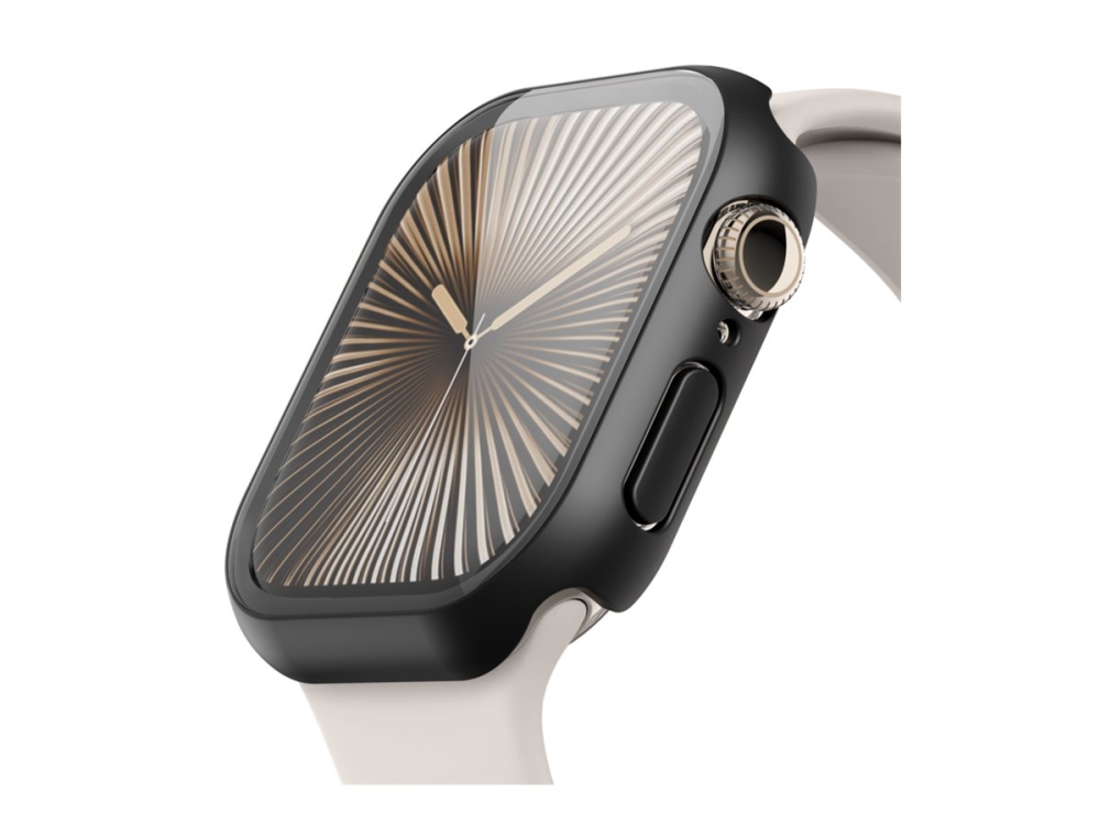 Belkin Screenforce Temperedcurve - Støddæmper Til Smart Watch - 2-I-1, 46Mm - Hærdet Glas (9H) - Sort - For Apple Watch Series 10 (Gps + Cellular) (4