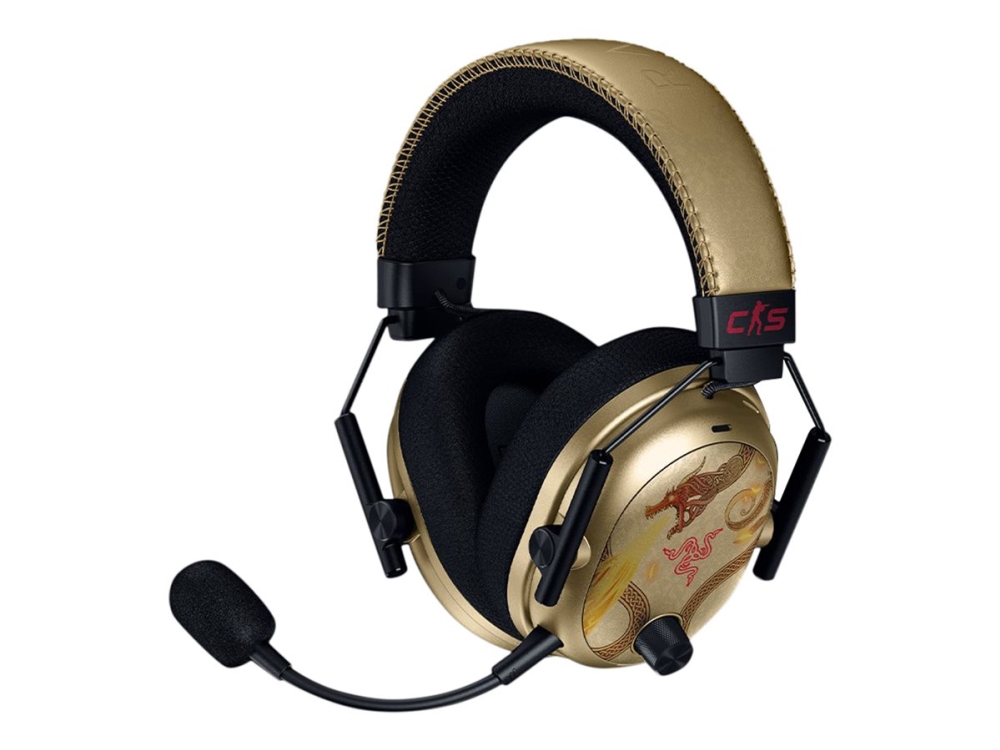Razer Blackshark V3 Pro - Counter Strike 2 Edition - Headset - 7.1.4 Kanal - Fuld Størrelse - Bluetooth/2,4 Ghz Radiofrekvens - Trådløs, Kablet - Akt