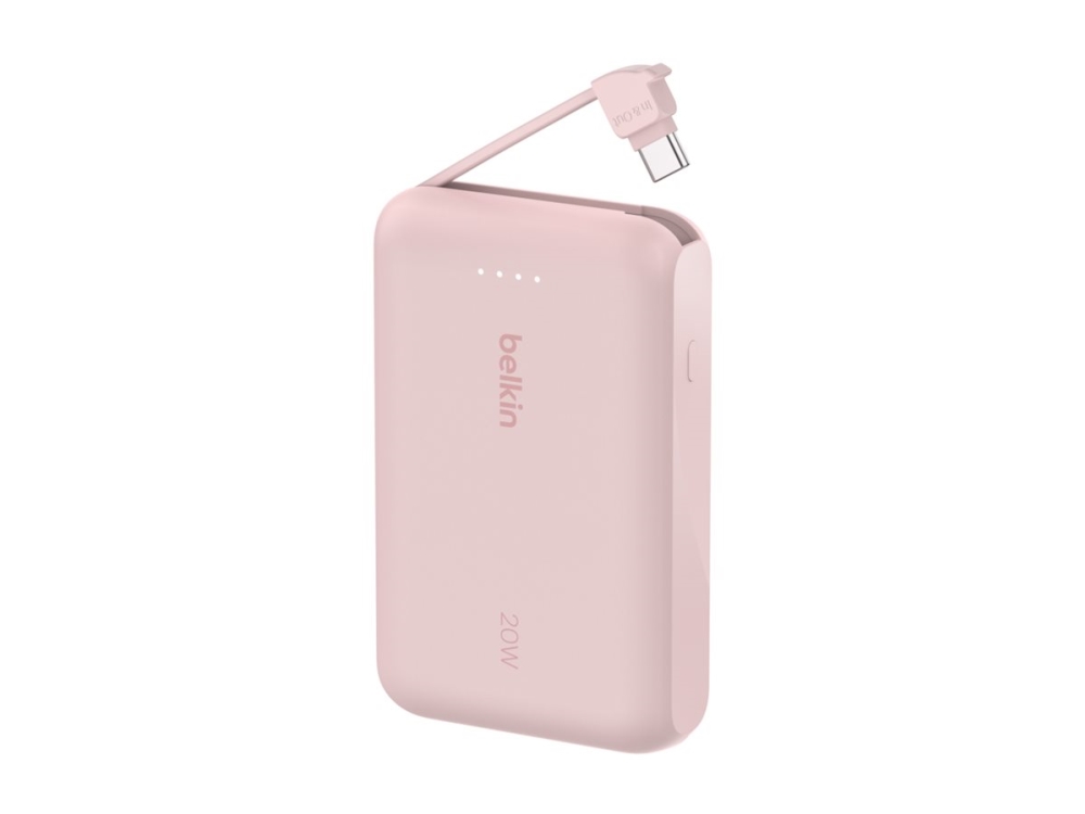 Belkin BPB021HQPK, 10000 mAh, Rosa | Tele & GPS - Batteri & Laddare - Strömförsörjningsbanker | GameStuff