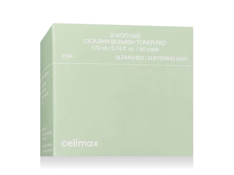 Celimax Ji Woo Gae Cica BHA Blemish Toner Pad 60 pcs
