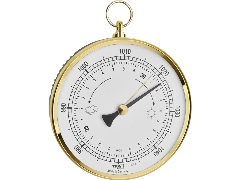 Tfa Dostmann Analoges Barometer Mit Messingring Barometer Messing 29.4025.32 (29.4025.32)