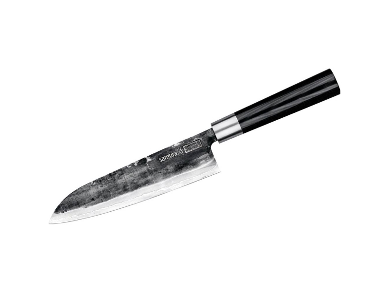 Samura Super 5 Universal Kitchen Knife Santoku 7.2"/182Mm From Aus 10 Damascus Steel 60 Hrc (5 Layers)