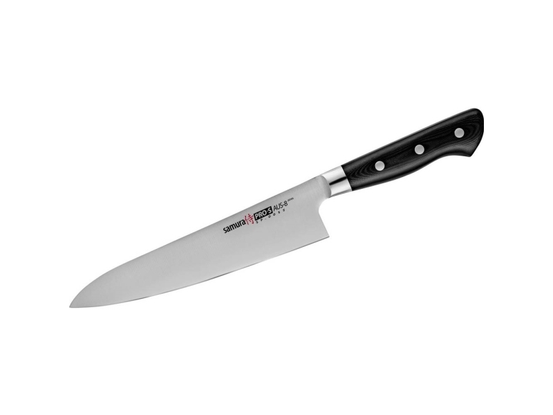 Samura Pro-S European Chef's Knife 200Mm From Aus 8 Japanese Steel 58 Hrc