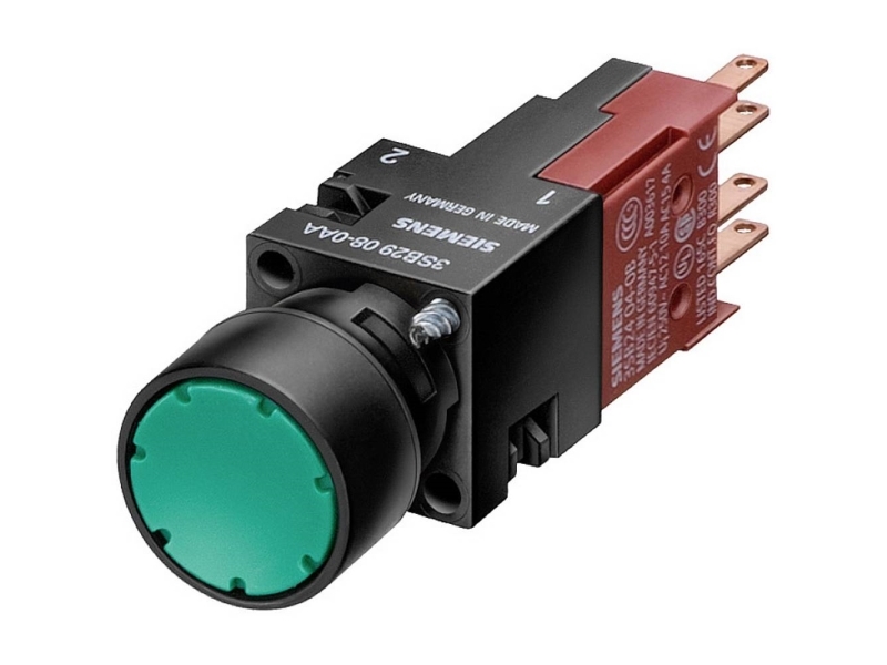Siemens 3Sb22260ae01 3Sb2226-0Ae01 Leuchtdrucktaster 1 St., Ip65, 1,6 Cm, 50 Mm, 72 Mm, 50 Mm, 25 G