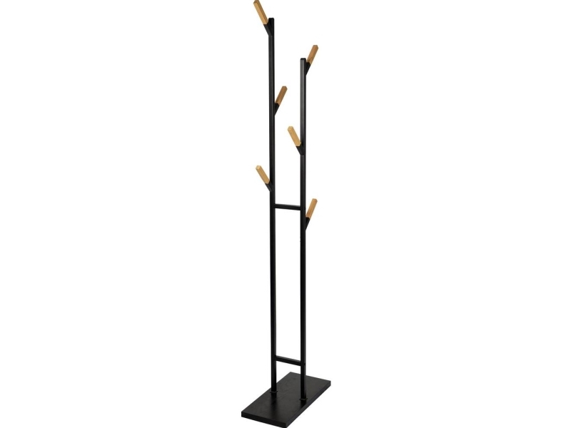 Maul Stumtjener 9386090 Antallet Af Kroge: 6 (B X H X T) 23 X 183 X 48 Cm Stål, Træ Sort, Brun 1 Stk