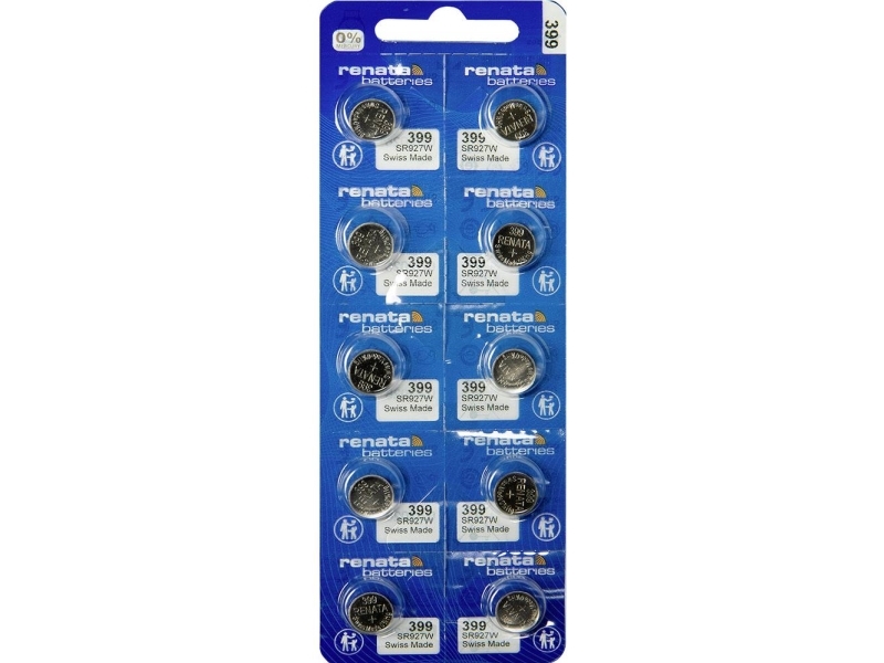 Renata Kolikkoparisto 399 1,55 V 10 kpl 53 mAh Hopeaoksidi 399 MP CE RENATA RENATA