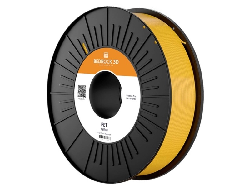 Bedrock 3D Pet-0316B075 Pet Yellow 2.85 Mm 750 G Filament Pet 2.85 Mm 750 G Gul 1 Stk
