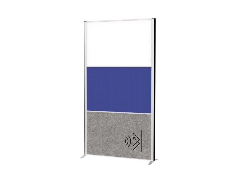 Maul 9651695, Skilleplade, 1000 X 1820 Mm, Filt, Aluminium, Grå, 1000 Mm