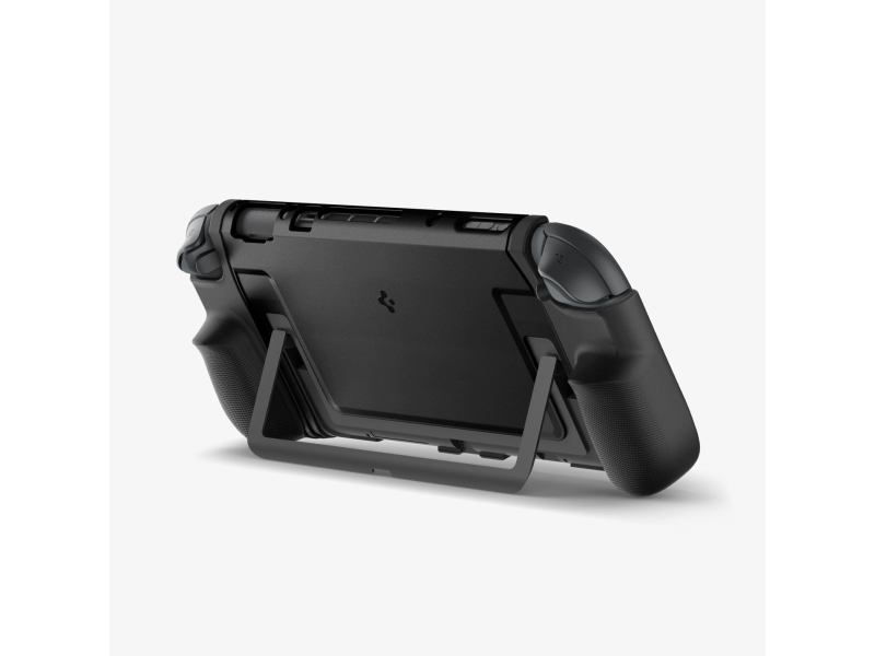 Spigen Dual Grip, Cover, Nintendo, Sort, Polykarbonat (PC), Termoplastisk polyurethan (TPU), Nintendo Switch, Stødsikker, Ridseresistent