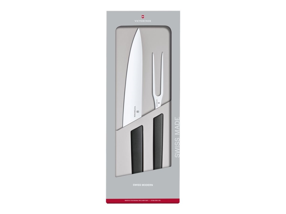 Victorinox Swiss Modern - Skære gaffel/knivsæt - 2 stk. - sort