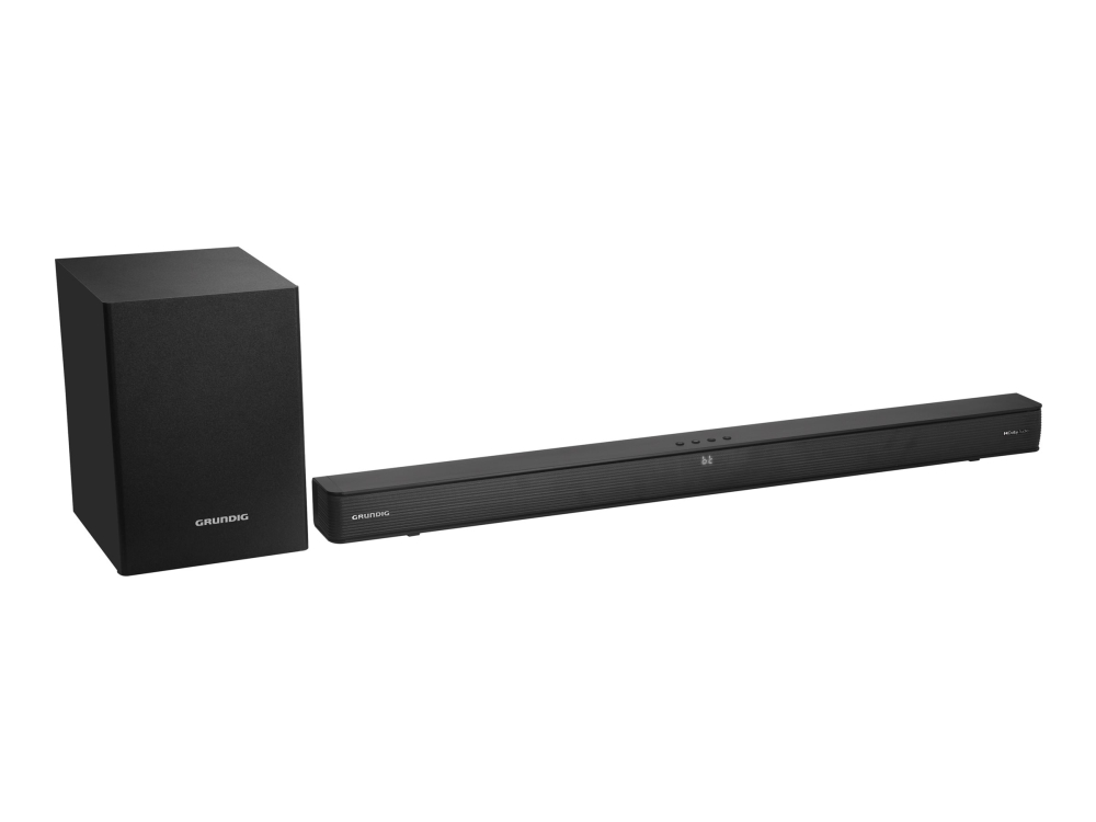 Grundig DSB 995 - Lydbarsystem - til TV - 2.1-kanal - trådløs - Bluetooth - 220 Watt (Total) - sort