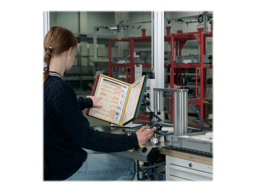 Durable Vario Table - Display Panel-System - Skrivebord - 10 Rum - For A4 - Assorterede Farver