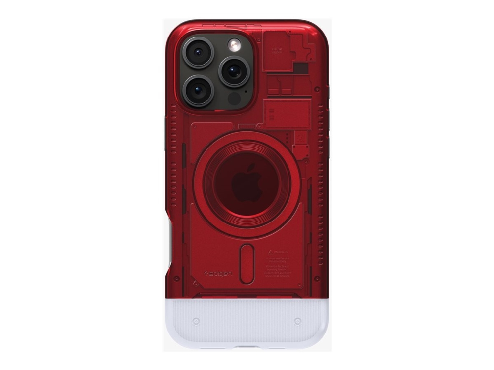 Spigen Classic C1 (Magfit), Cover, Apple, Iphone 16 Pro Max, 17,5 Cm (6.9"), Rot