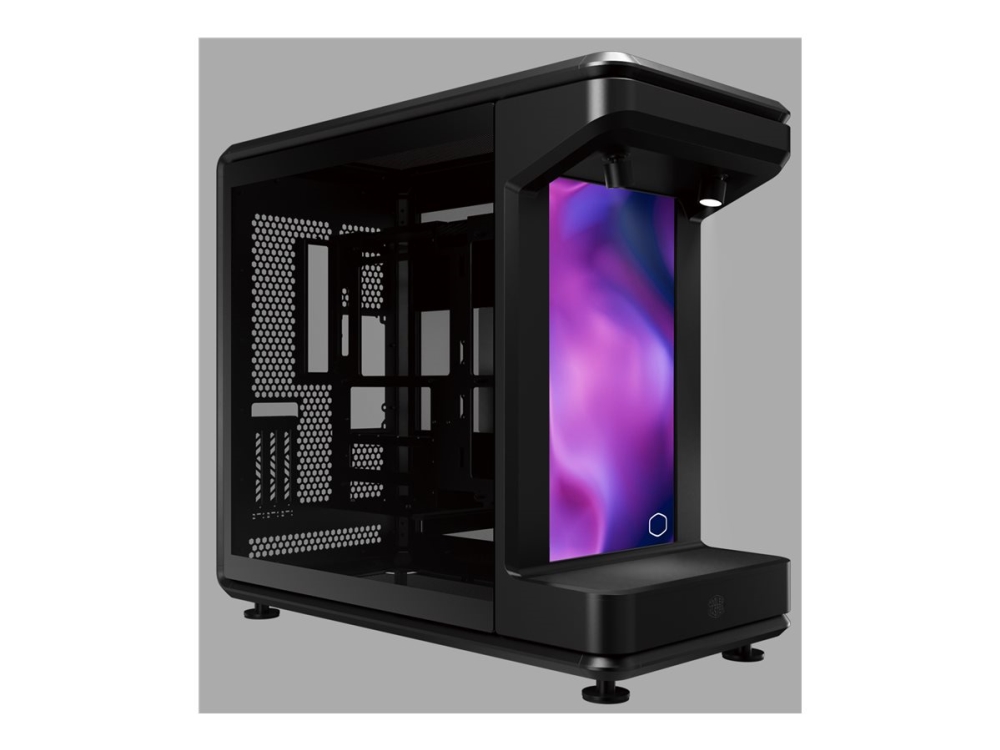 Cooler Master Masterframe 360 Stage Lcd - Mt - Atx - Seitenteil Mit Fenster (Gehärtetes Glas) (Atx) - Schwarz - Usb/Audio