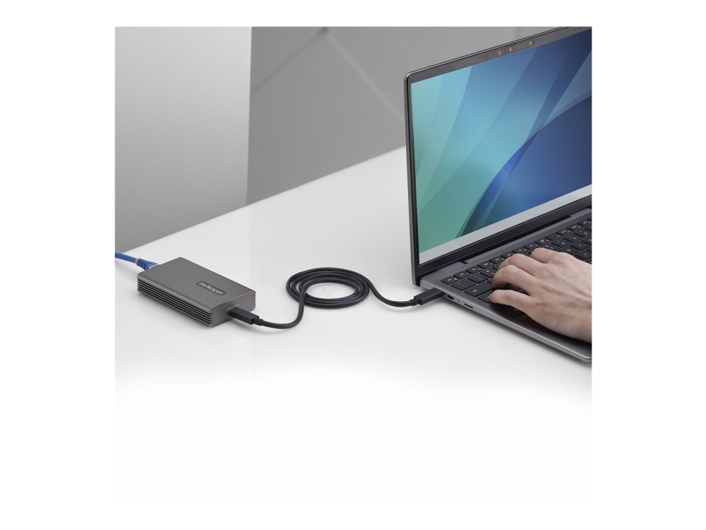 Startech.Com Usb4 Zu Ethernet Adapter, 10Gbe, Multi-Gigabit, Thunderbolt Kompatibel, 10Gbase-T/5/2,5G Nic, 10G Netzwerkkarte, Mac/Windows, Taa, Kabel