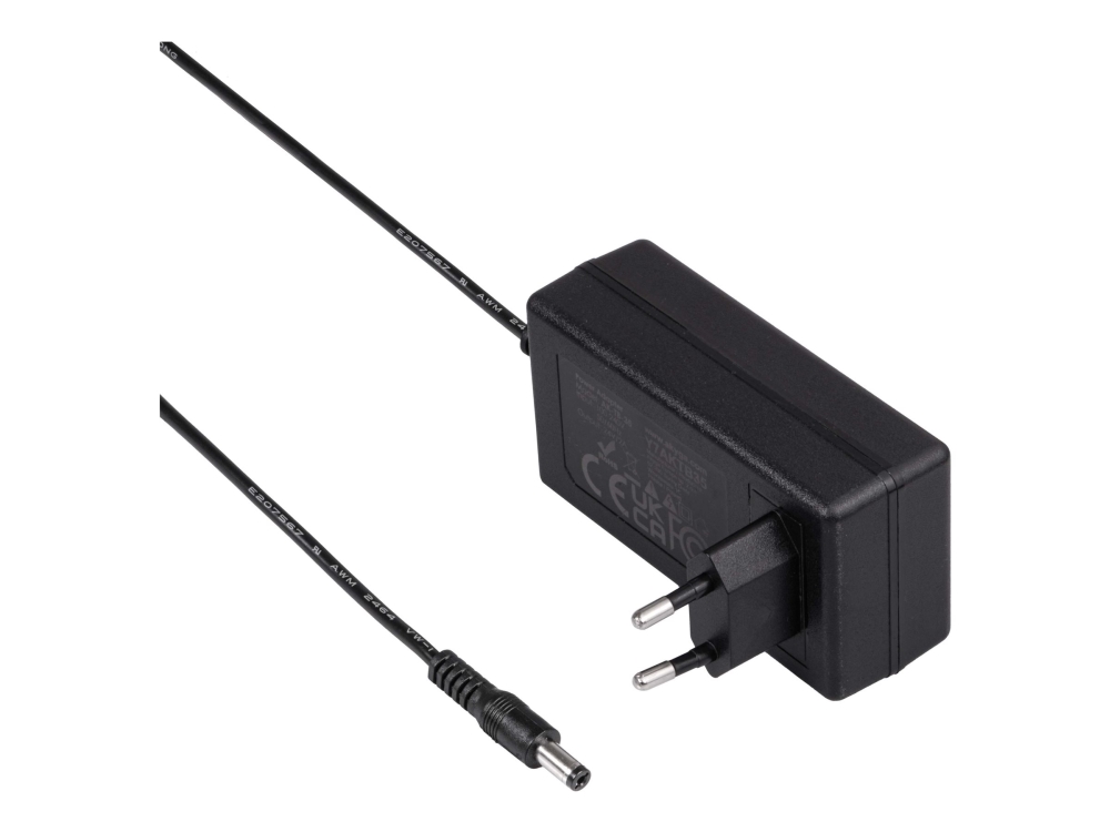 Akyga Steckernetzteil Für Beleuchtung Und Led-Strips 24V / 2A 48W Dc 5,5X2,1 Mm Ak-Tb-35 Universelles Schaltnetzteil Mit 1M Kabel