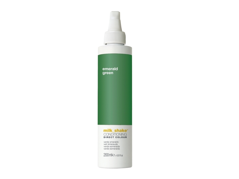 Milk Shake , Direct Colour, Ammonia-Free, Hair Colour Conditioner, Emerald Green, 200 Ml For Women