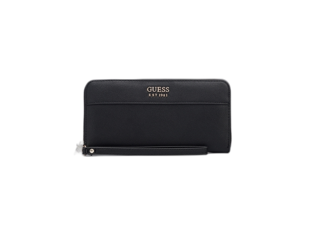 Guess Katey, pung i syntetisk læder, SLG Large Zip, sort