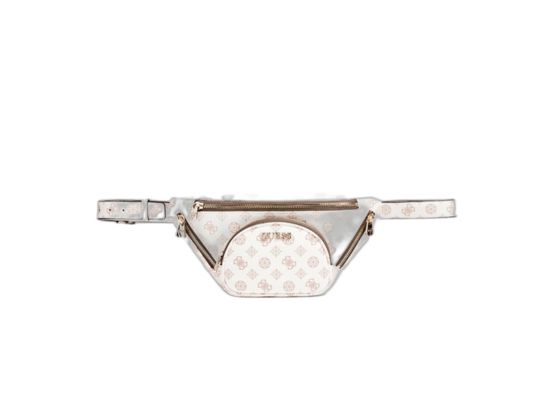 Guess, Utility Vibe, Textile Fanny Pack, White, For Women For Women