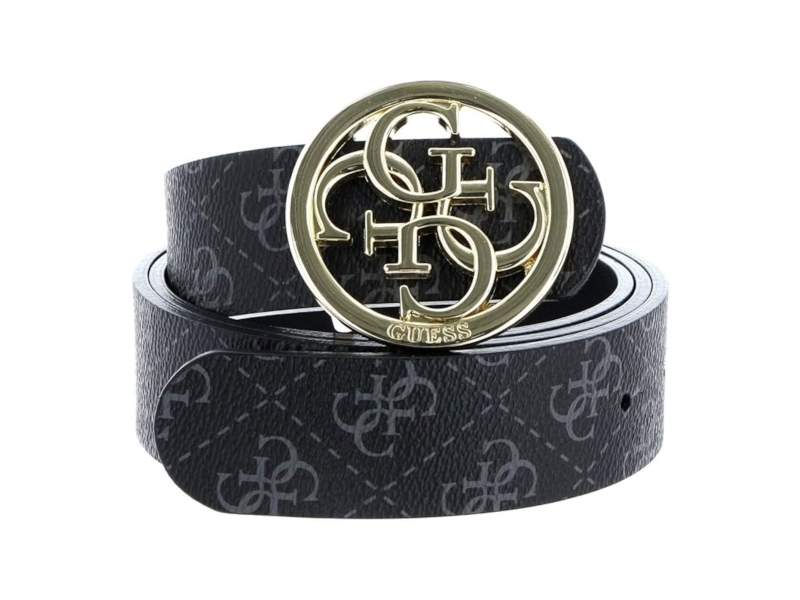 Guess, Jensen, Textile Belt, Bw7411vin35, Coal, For Women, Size M