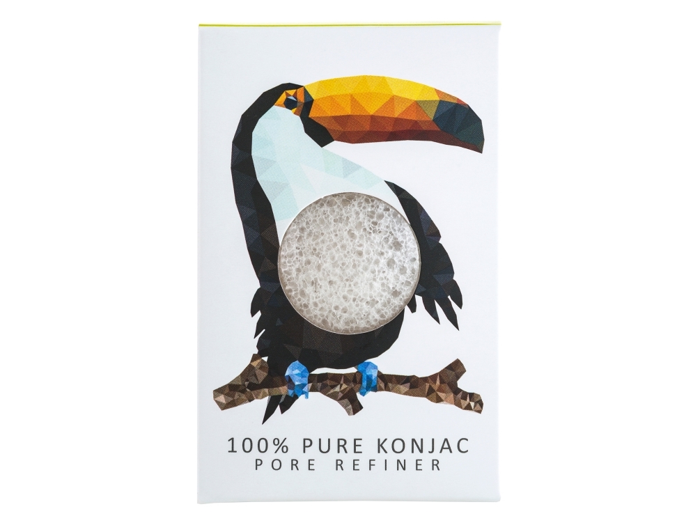 Konjac , Rainforest Toucan, Makeup Sponge For Women