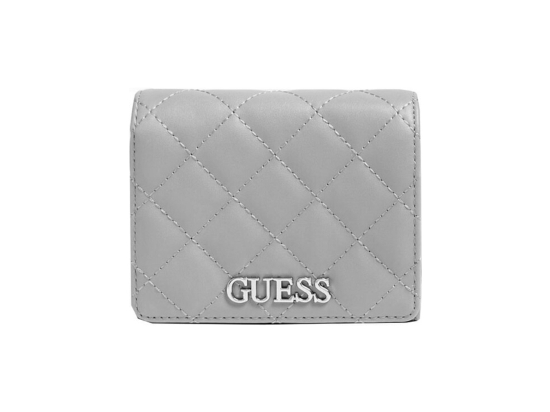 Guess Illy Slg plånbok i polyuretan, liten trifold, grå för kvinnor | N - A | GameStuff
