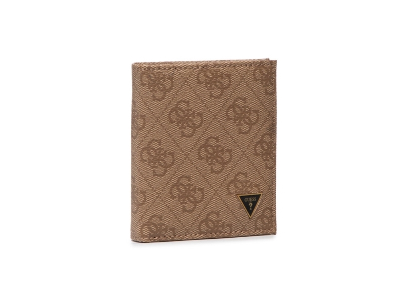 Guess, Vezzola, Textile Wallet, Small Billfold, Smvzlalea22, Brown, For Men