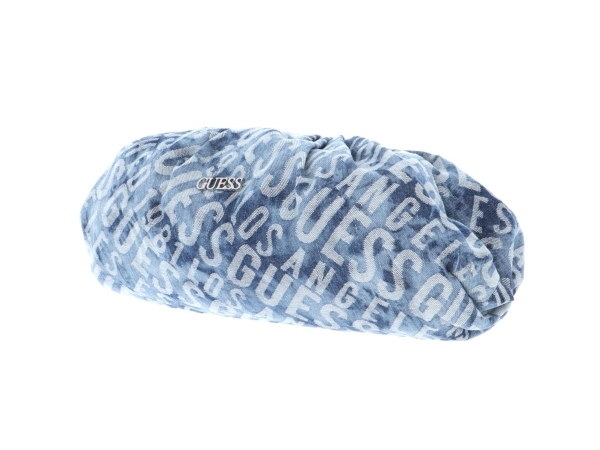 Guess, Central City, Polyester, Textile Bag, Clutch Denim, Mėlyna, For Women, 37 X 20 X11 Cm
