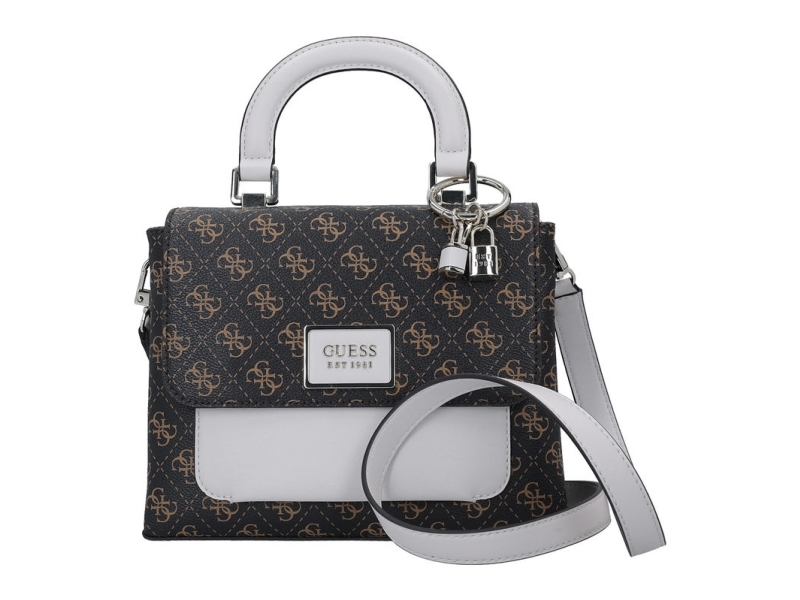 Guess Guess, Tyren, Polyurethane, Bag, Mini, Brown Stone, For Women, 26 X 20 X 8 Cm For Women
