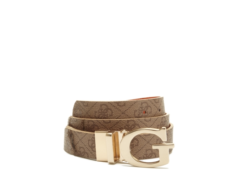 Guess Alisa tekstilbælte, brun, til kvinder
