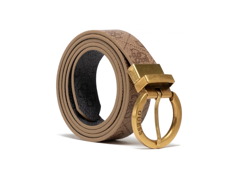 Guess, Naya, Textile Belt, Bw7501vin30, Rusvai Gelsvas, For Women