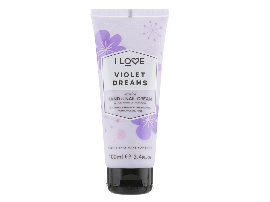 I Love I Love Signature Collection fugtgivende hånd- og neglecreme Violet Dreams 100 ml unisex