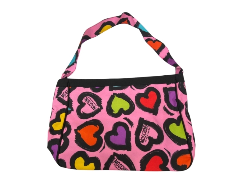 Moschino, Hearts-Love, Textile Bag, 1905969, For Women, 40 X 32 X 13