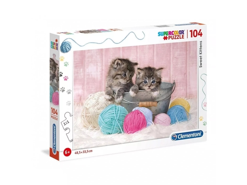 Clementoni Sweet Kittens, 104 Stück(E), Fauna, 6 Jahr(E)