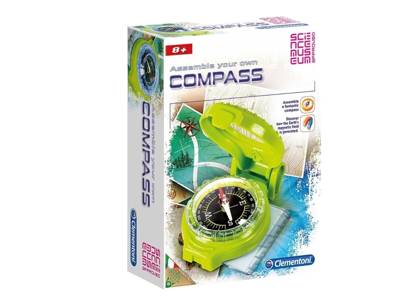 Clementoni Clementoni, Science Museum, Compass, Construction Set, 61273, Unisex, 8+ Years Unisex